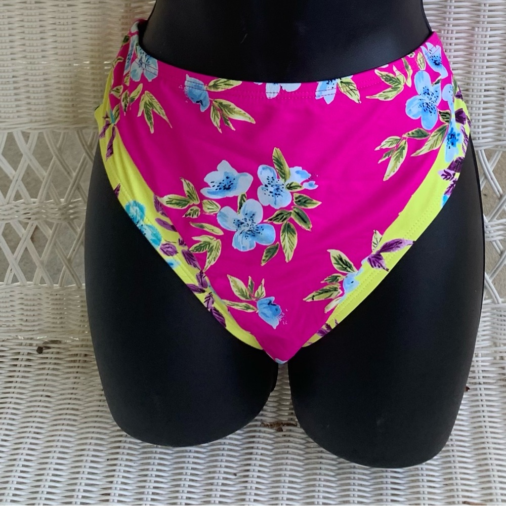 Floral Sugar Beach High-Waisted Bikini Bottom NWT